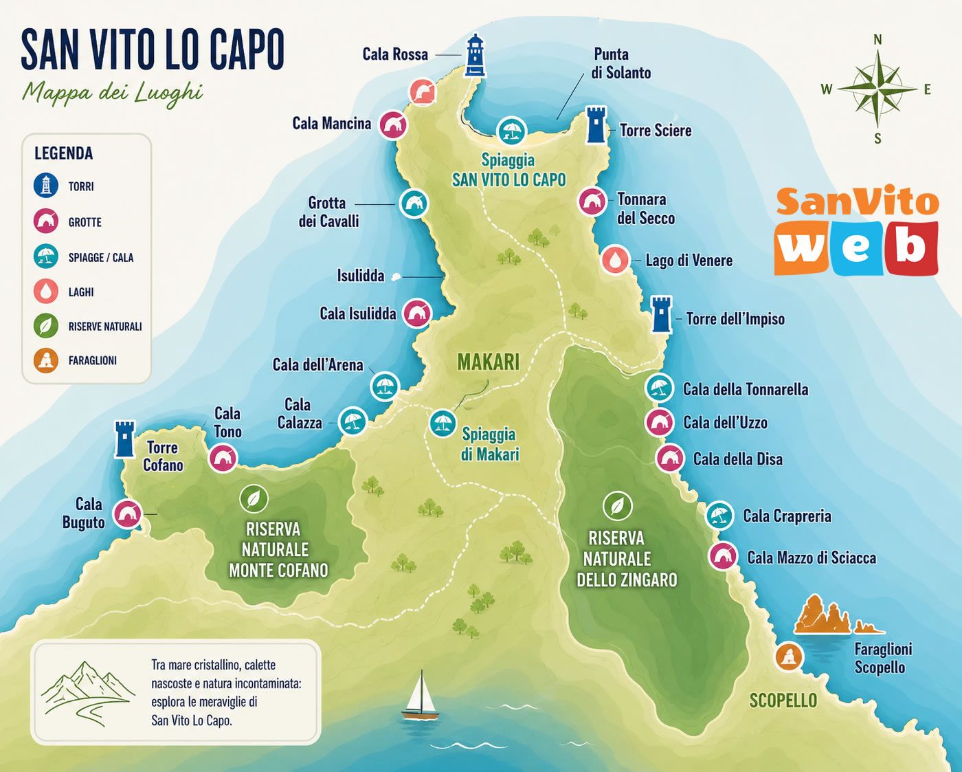 San Vito Lo Capo tourist information: find hotels, B&Bs, holiday homes