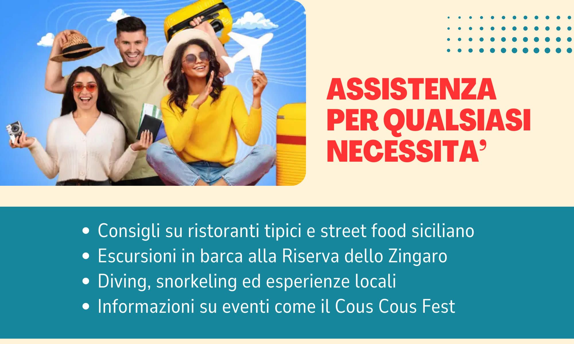 San Vito Lo Capo informazioni turistiche: trova hotel, B&B, Case Vacanza