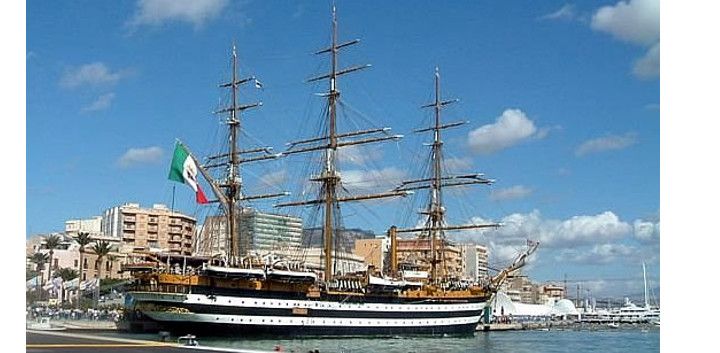 Dal 5 al 7 Giugno l’Amerigo Vespucci fa tappa nel porto di Trapani